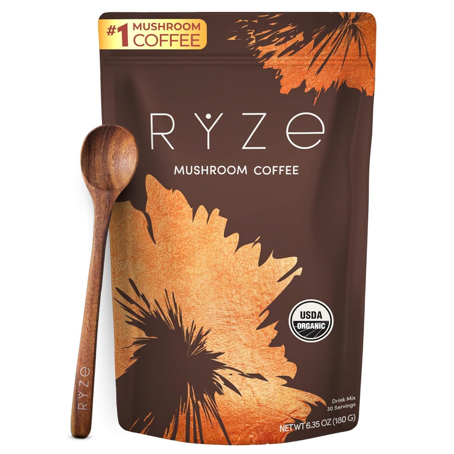 Taza de RiseUp Coffee preparado con leche